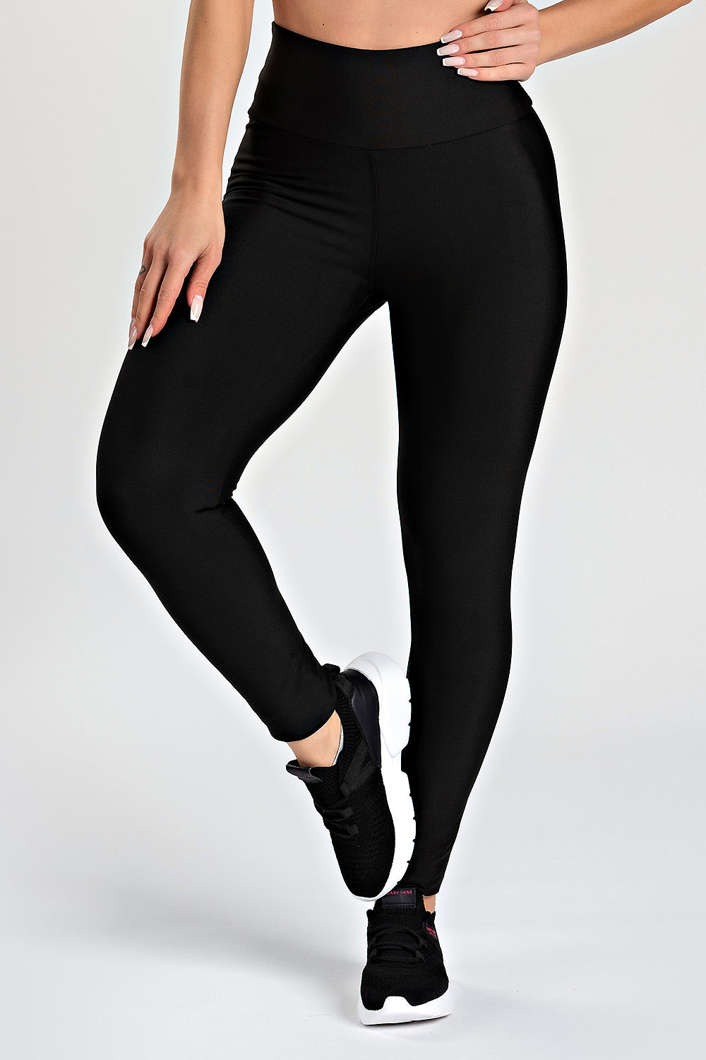 Legging Básica Lisa Preta - atarafitness