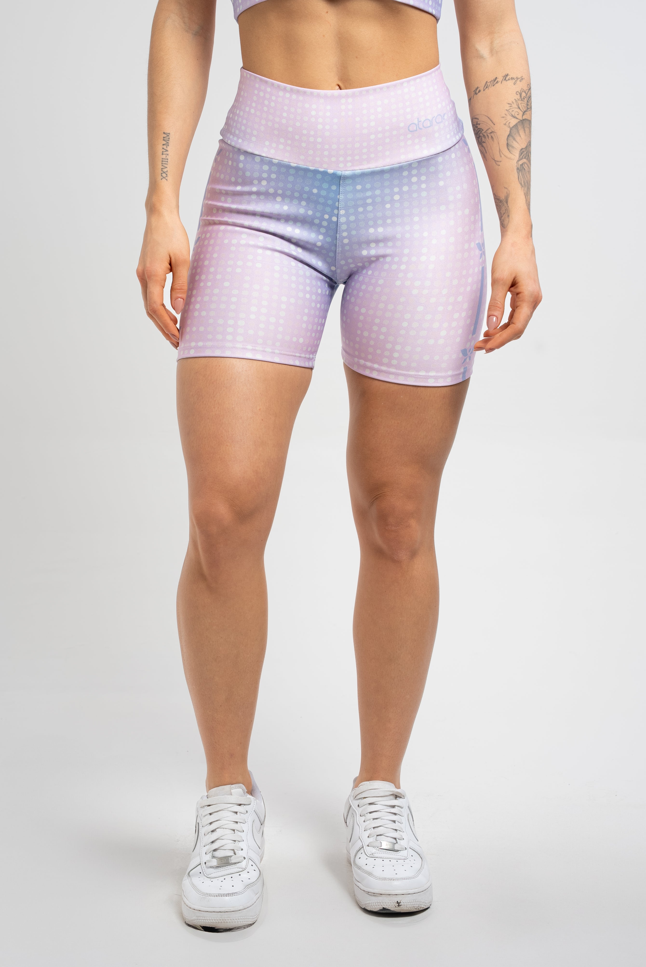 Bermuda Estampa Localizada Poá Brilho - atarafitness