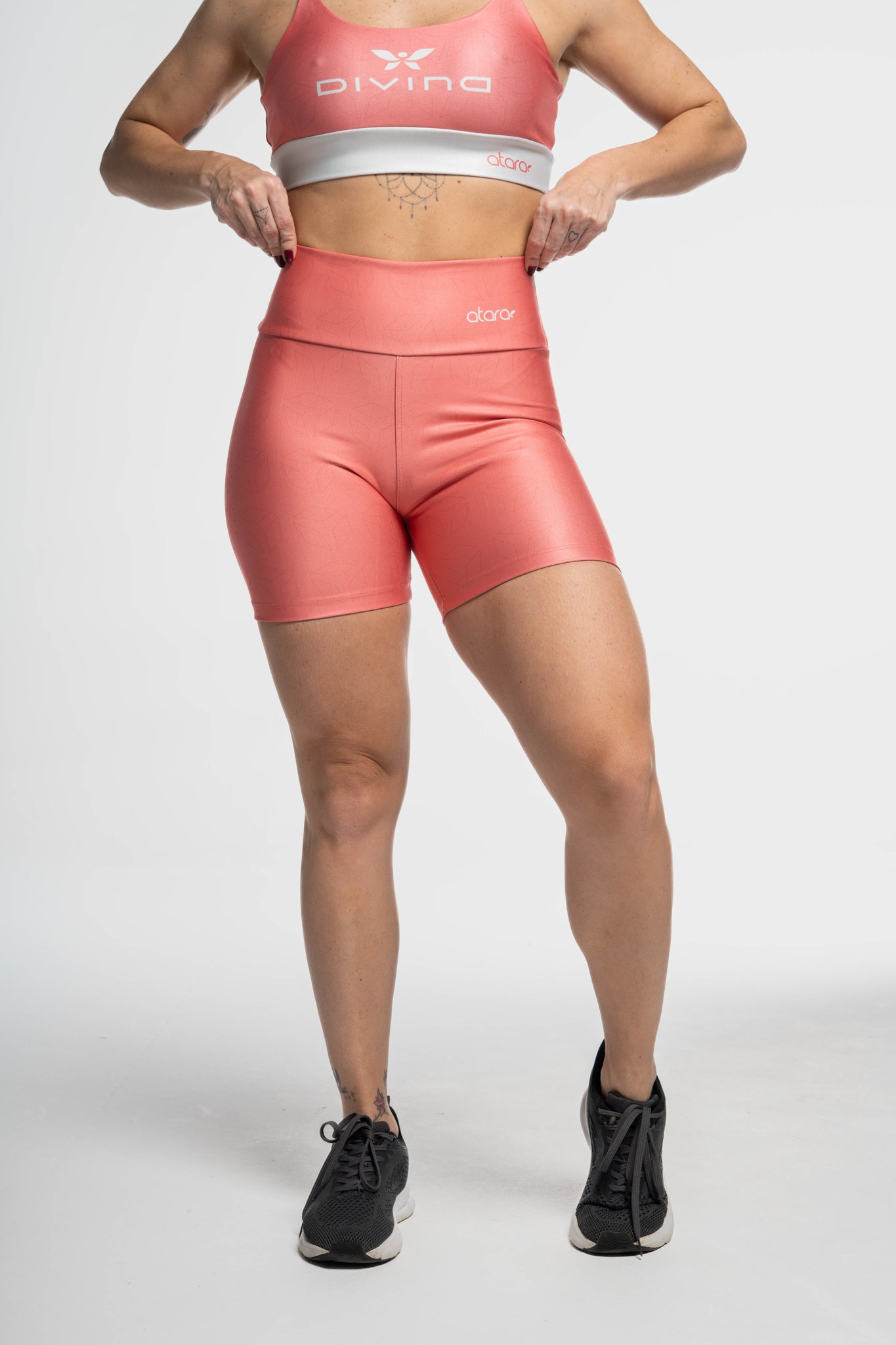 Bermuda Losango Laranja - atarafitness