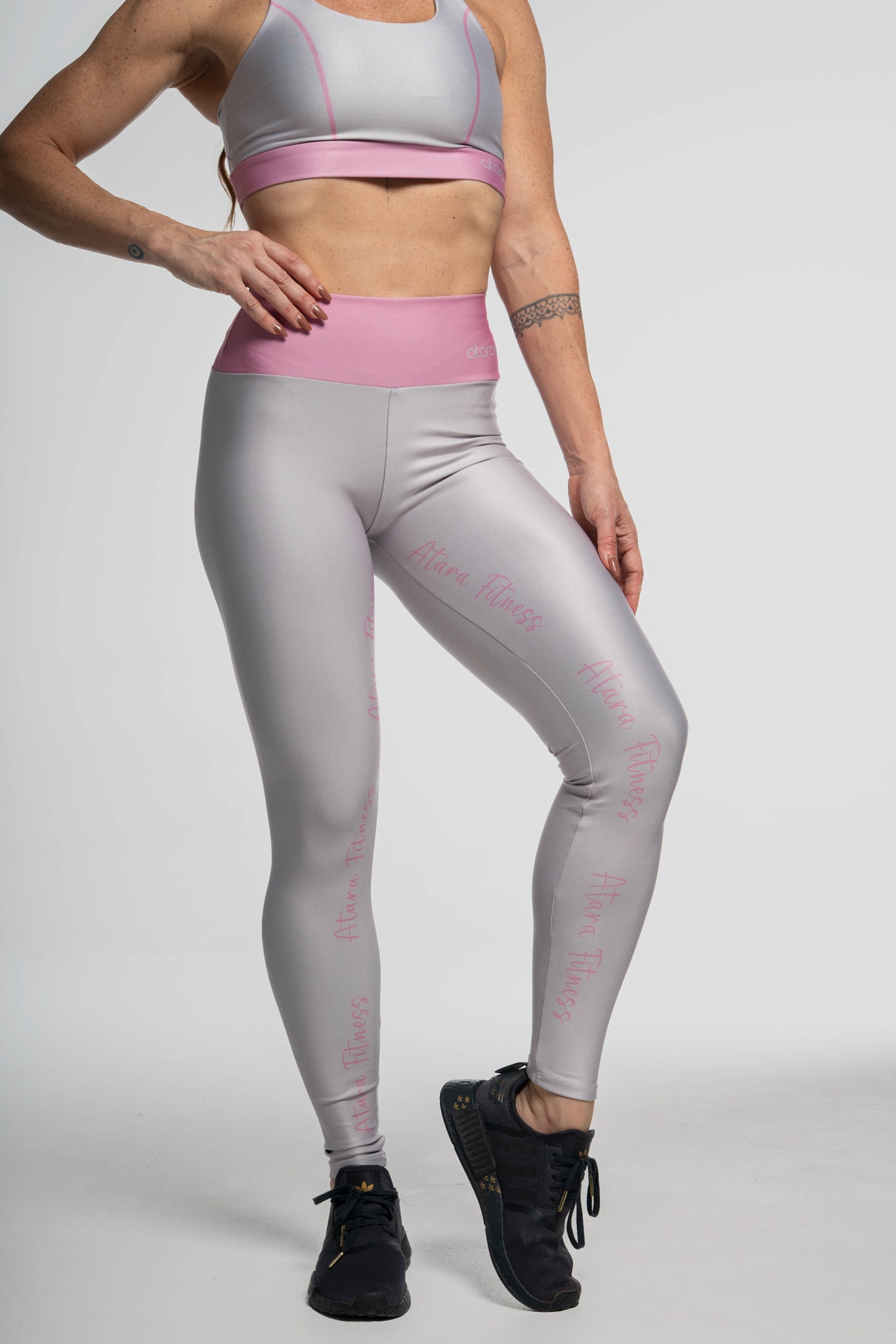 Legging Cursiva Rosa - atarafitness