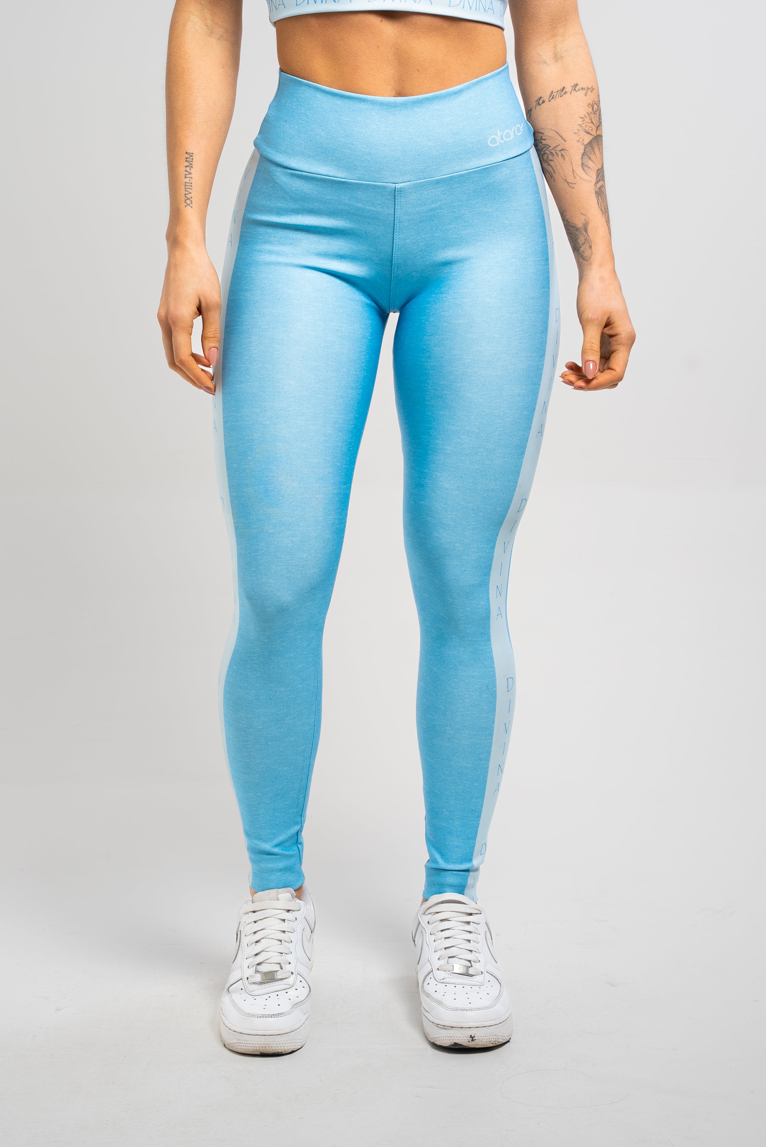 Legging Estampa Mescla Azul - atarafitness