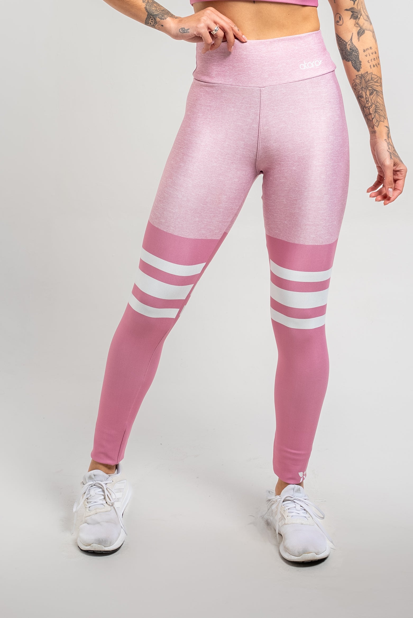 Legging Mesclada Rosa - atarafitness