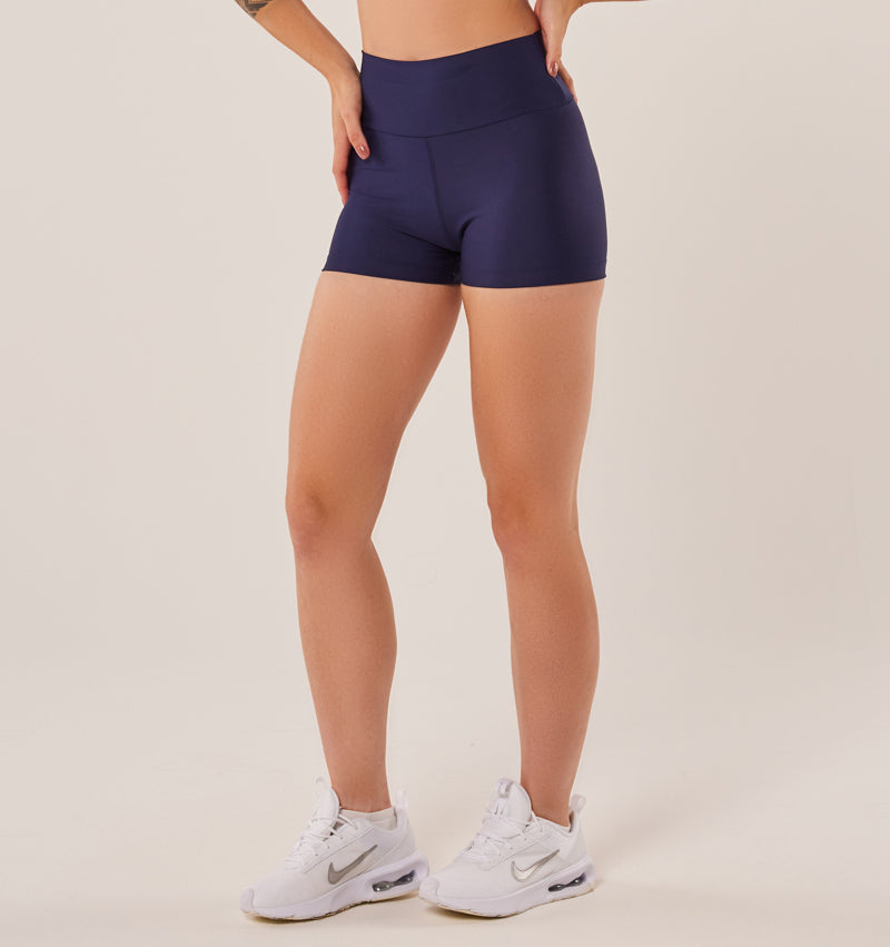 Shorts Marinho Liso Básico - atarafitness