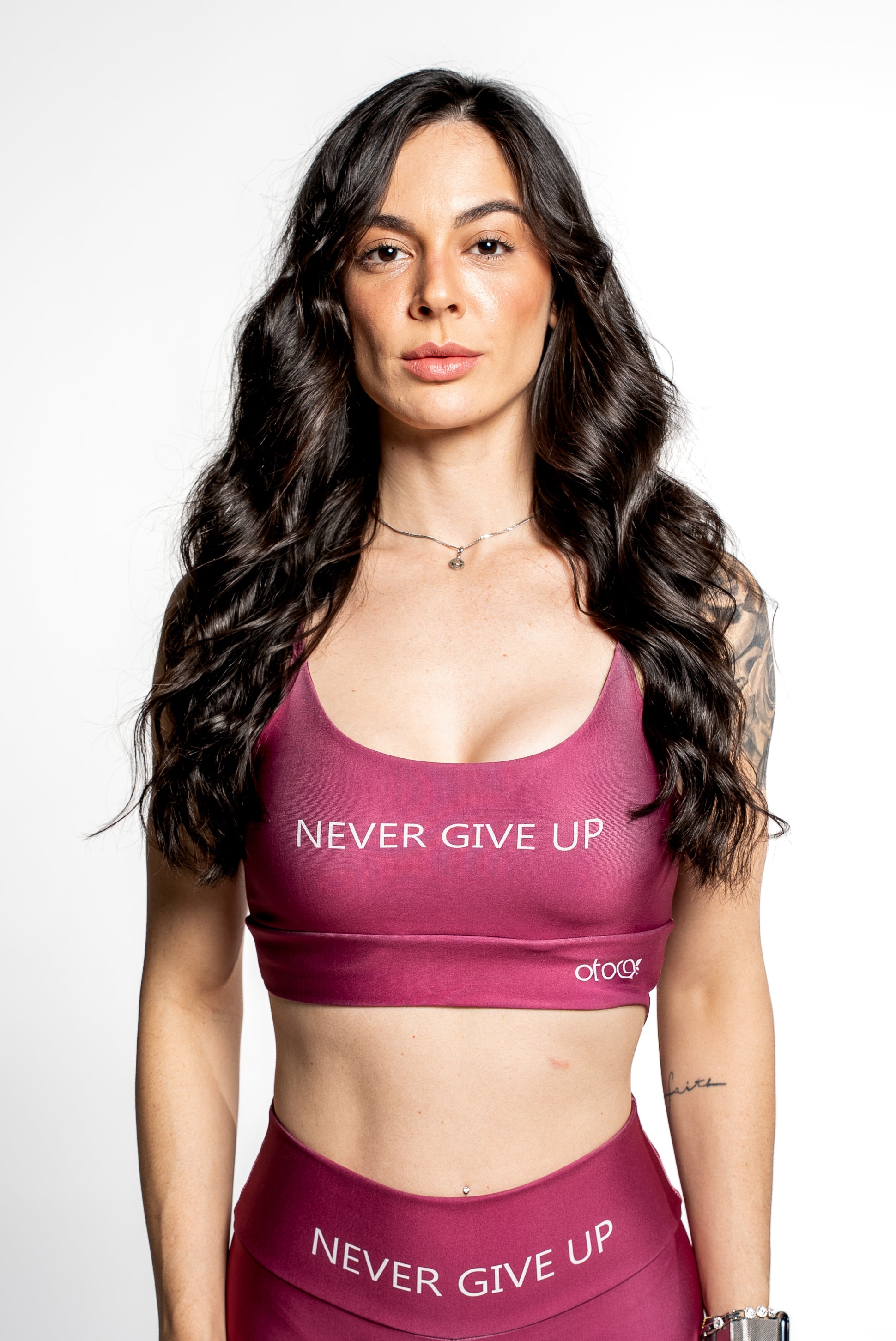 Top Alcinha Never Give Up - atarafitness