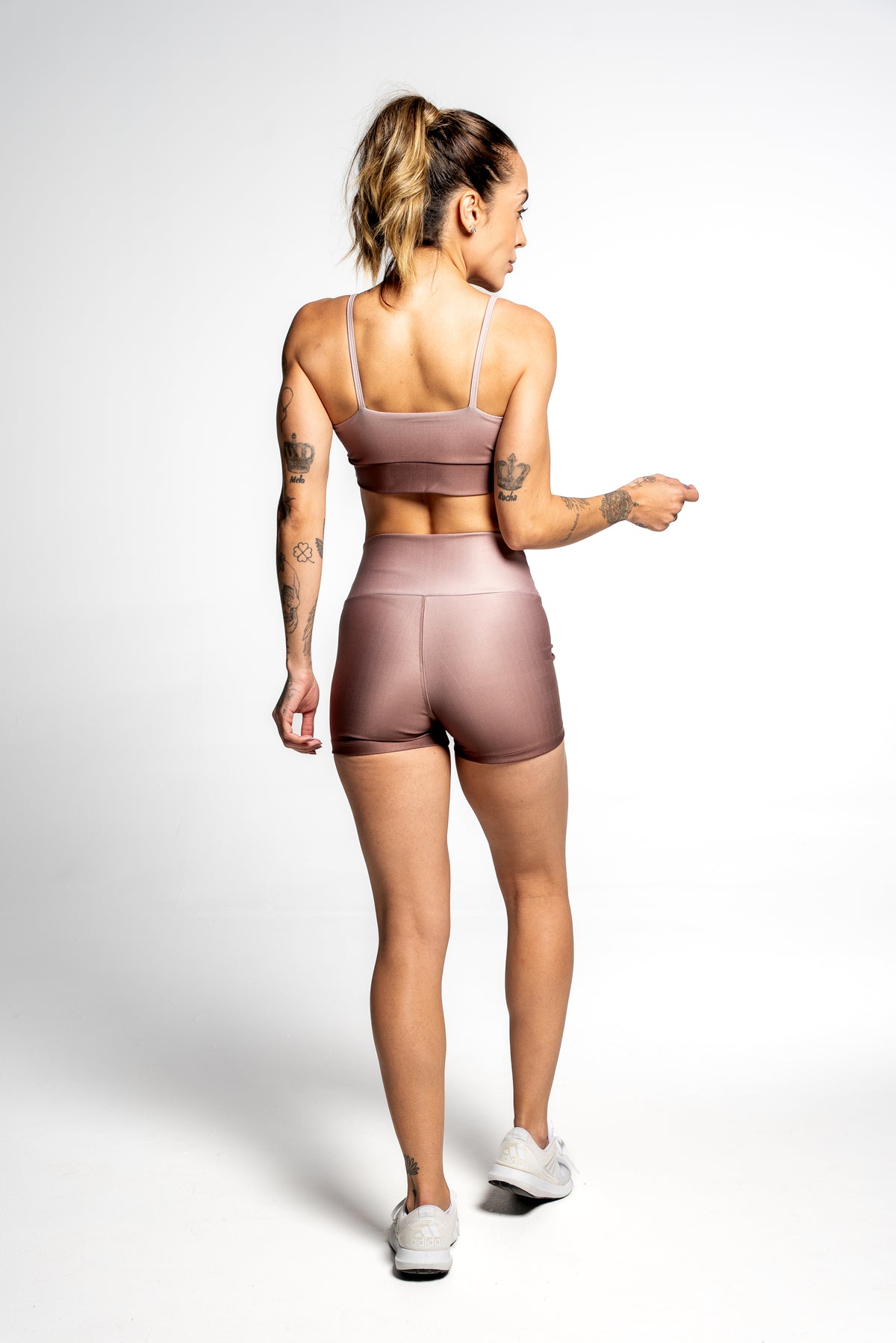 Shorts Curto Gradient Coffee