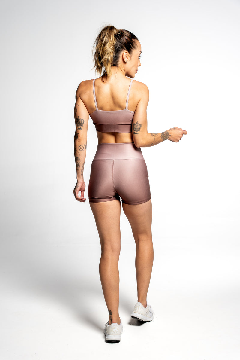 Shorts Curto Gradient Coffee