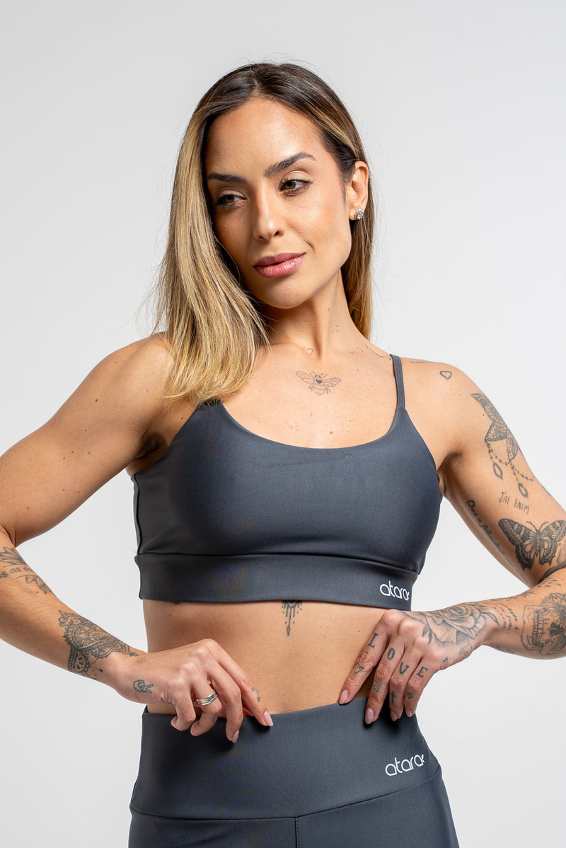 Top Alcinha Chumbo - atarafitness