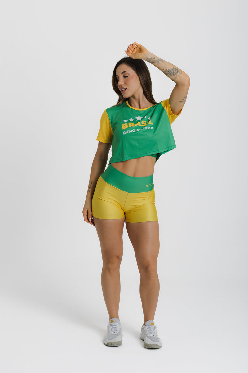 Cropped Rumo ao Hexa Verde - atarafitness
