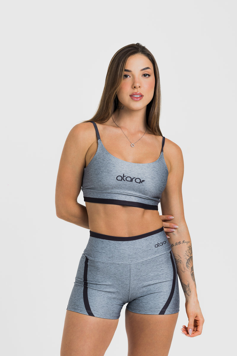 Top Alcinha Melange Black - atarafitness