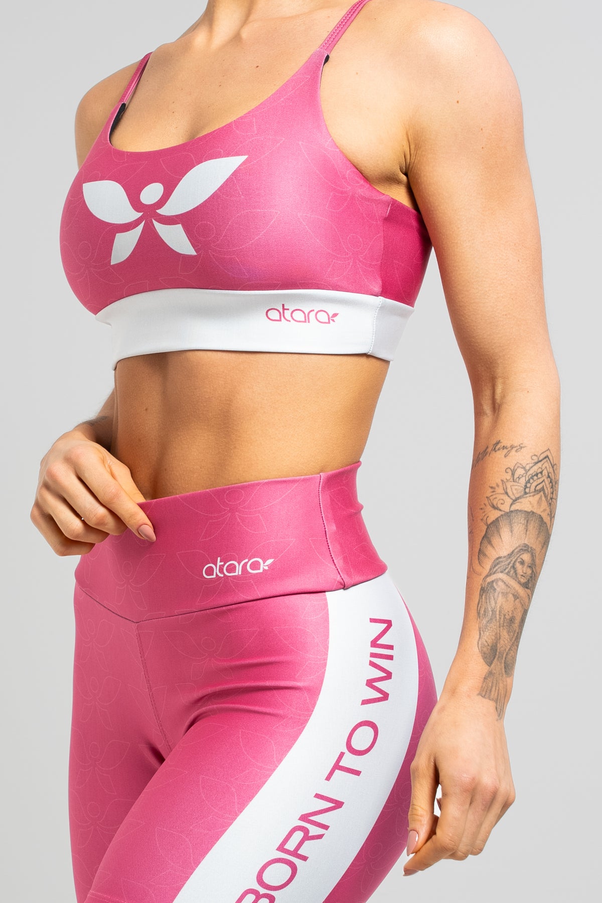 Bermuda Born To Win Pink - atarafitness