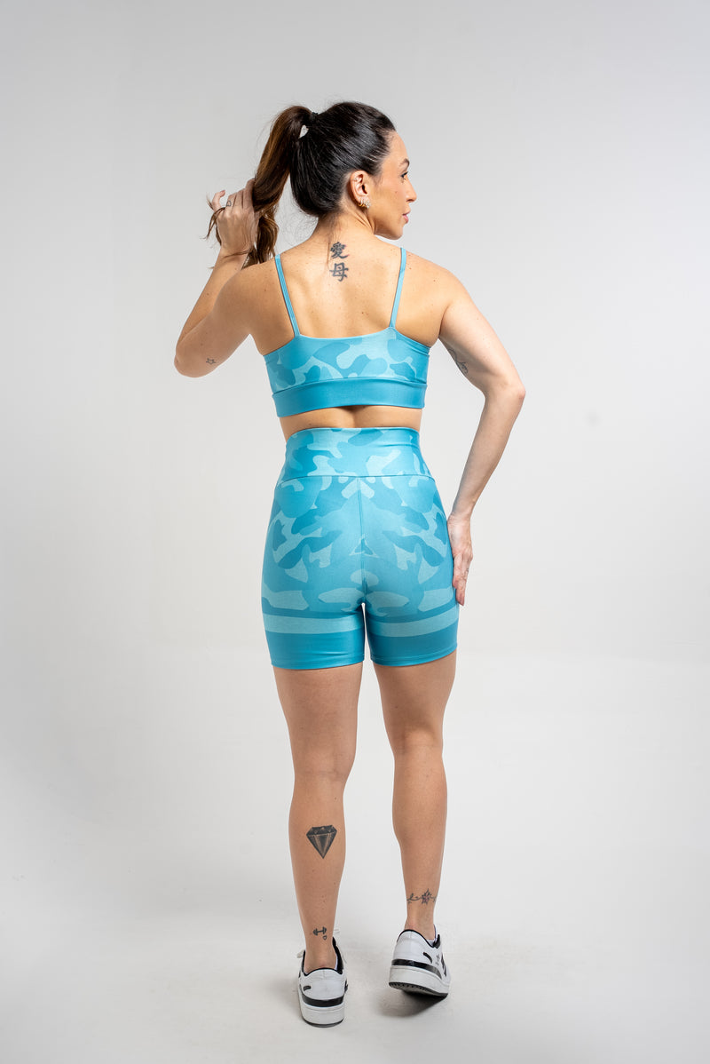 Bermuda Camuflada Mescla Azul - atarafitness