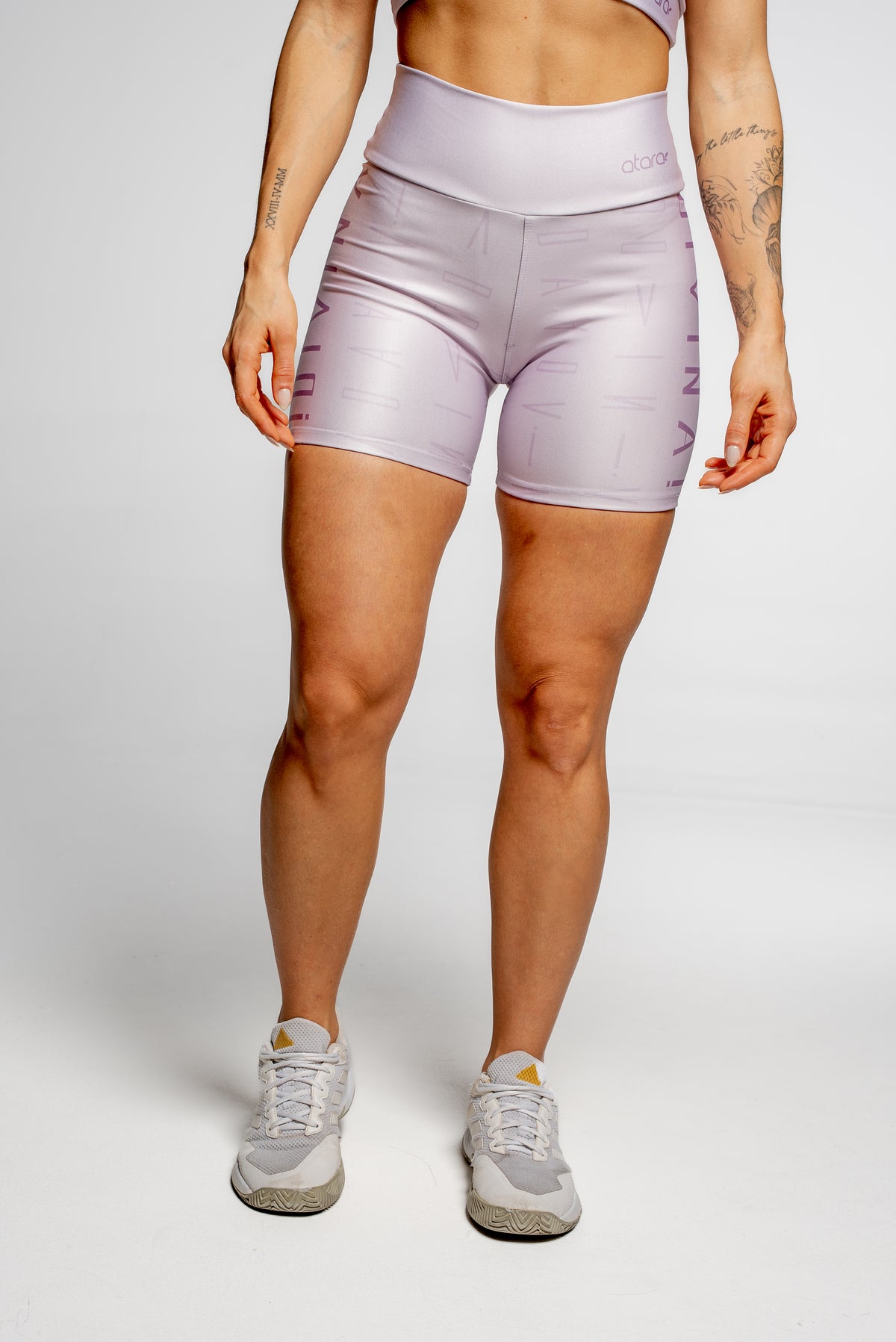 Bermuda Estampa Divina Lilás - atarafitness