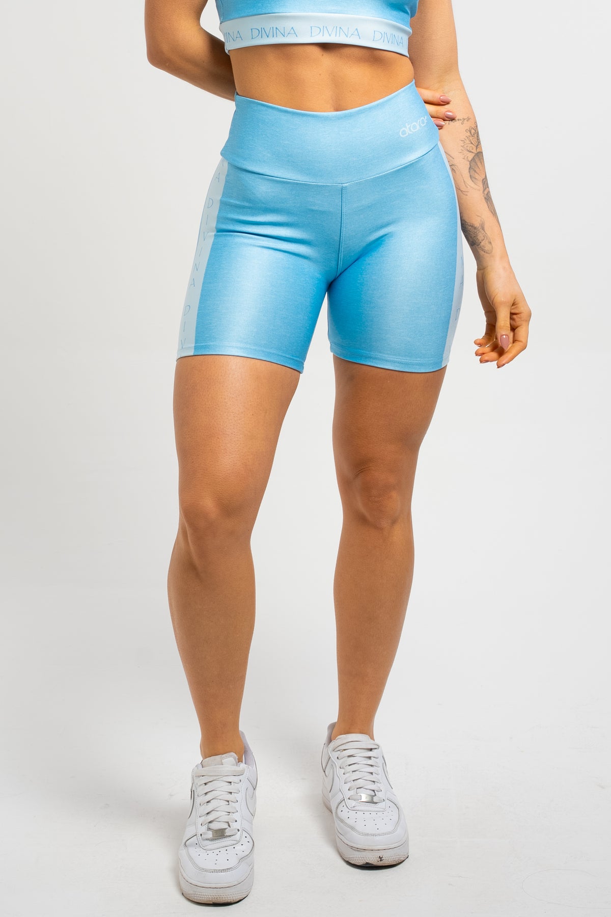 Bermuda Estampa Mescla Azul - atarafitness