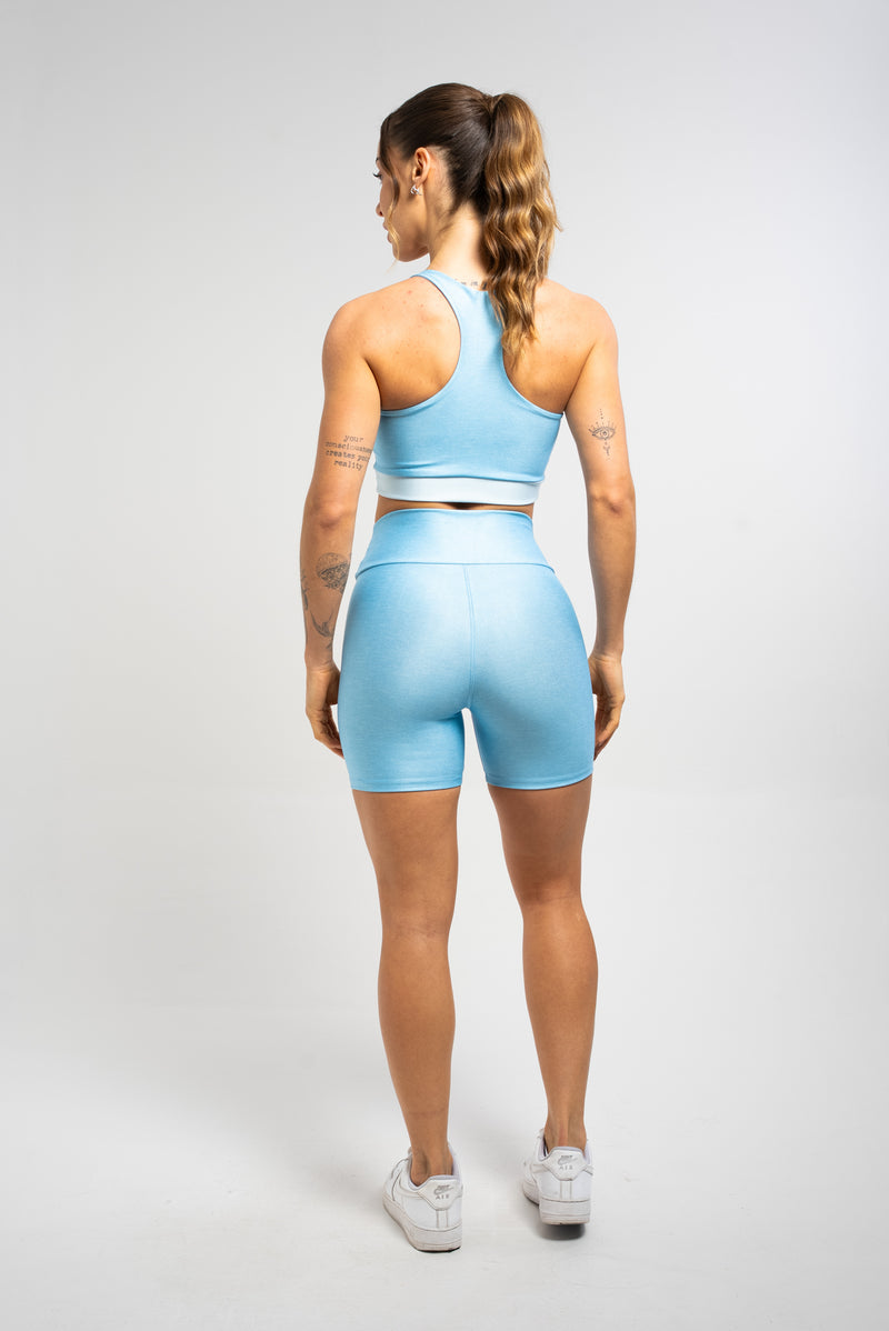 Bermuda Estampa Mescla Azul - atarafitness