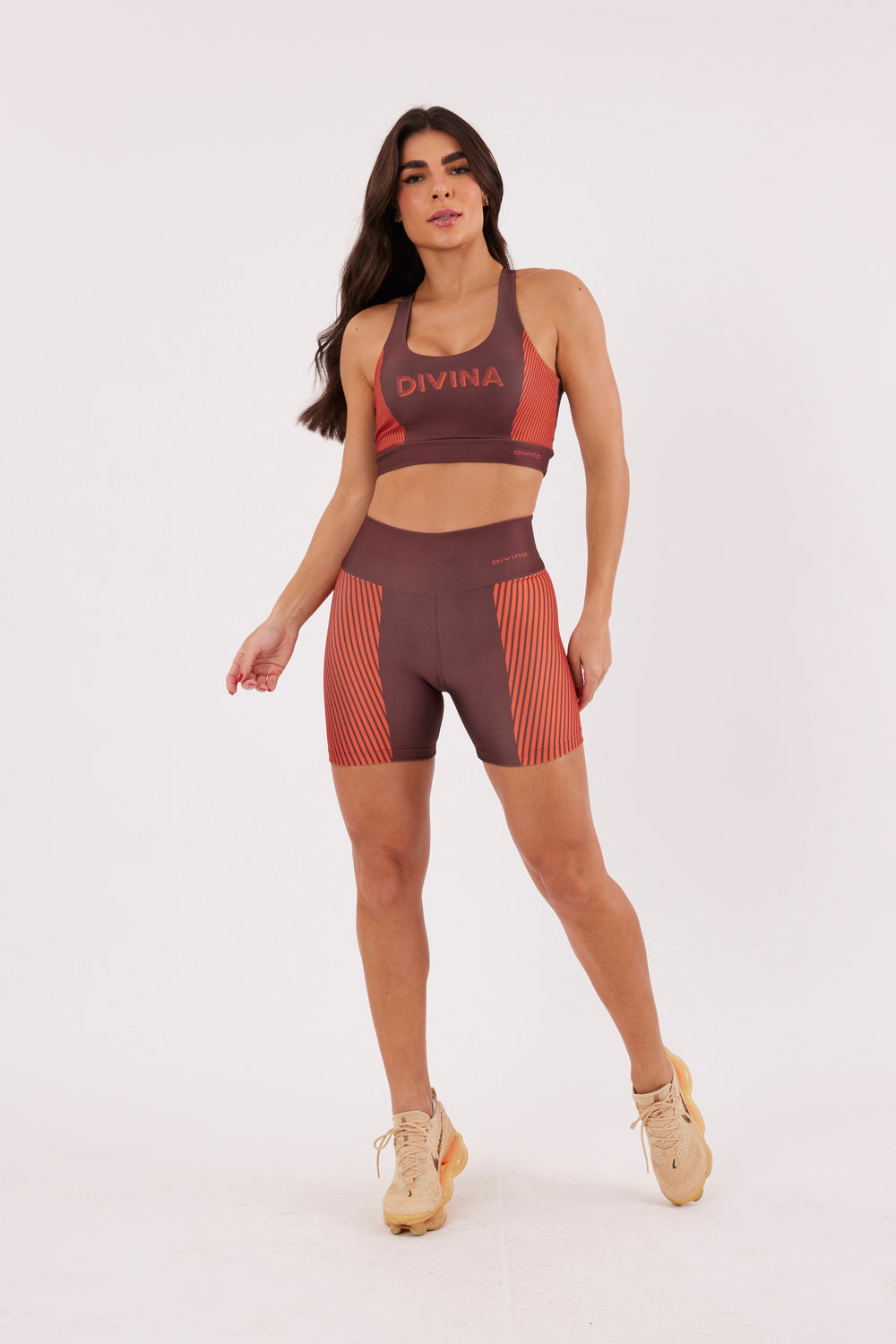 Bermuda Listra Laranja - atarafitness