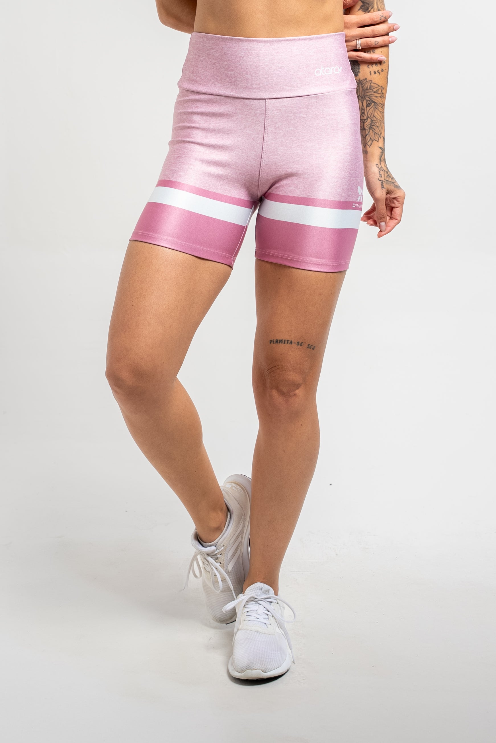 Bermuda Mesclada Rosa - atarafitness