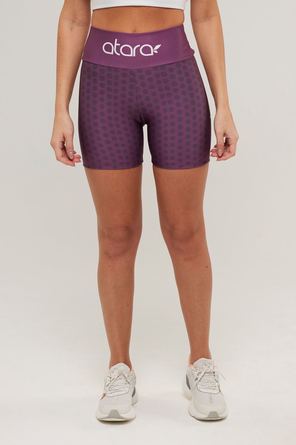 Bermuda Poá Vinho Poliamida - atarafitness