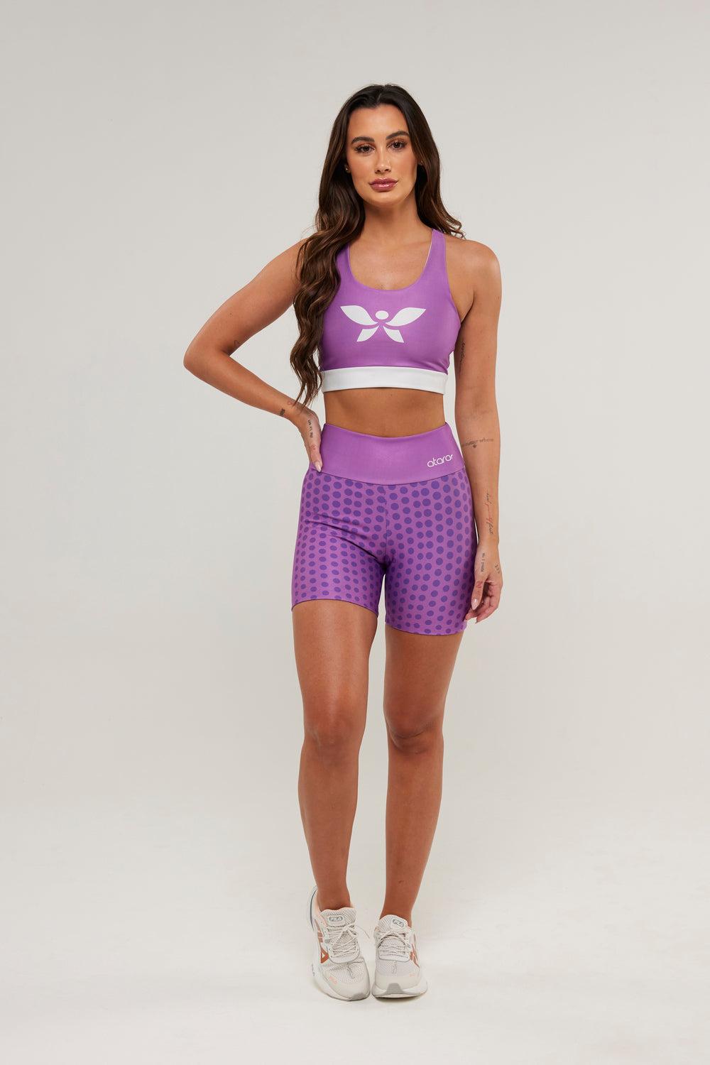 Bermuda Poá Violeta - atarafitness
