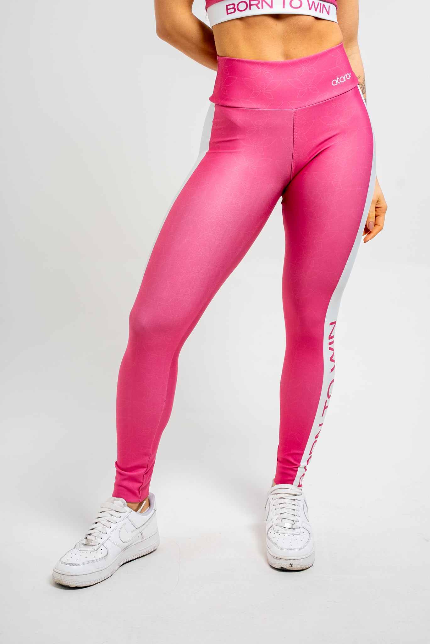 Legging Born To Win Pink - atarafitness