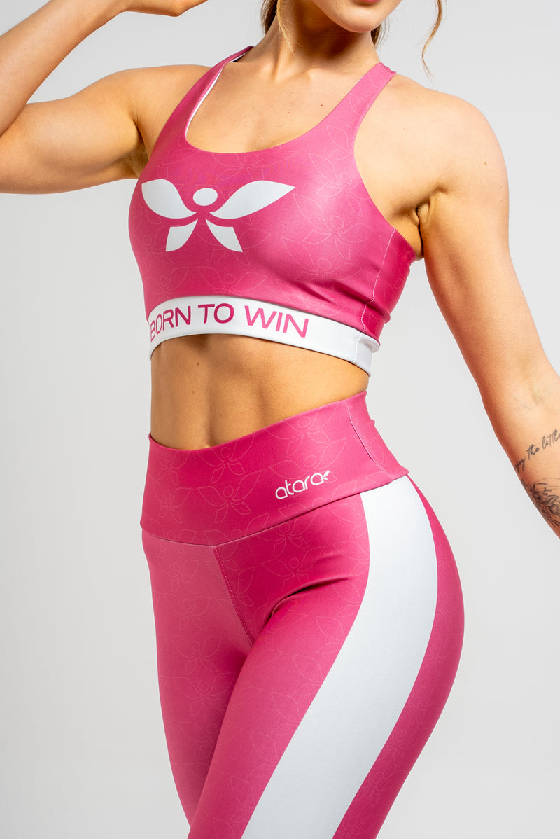 Legging Born To Win Pink - atarafitness