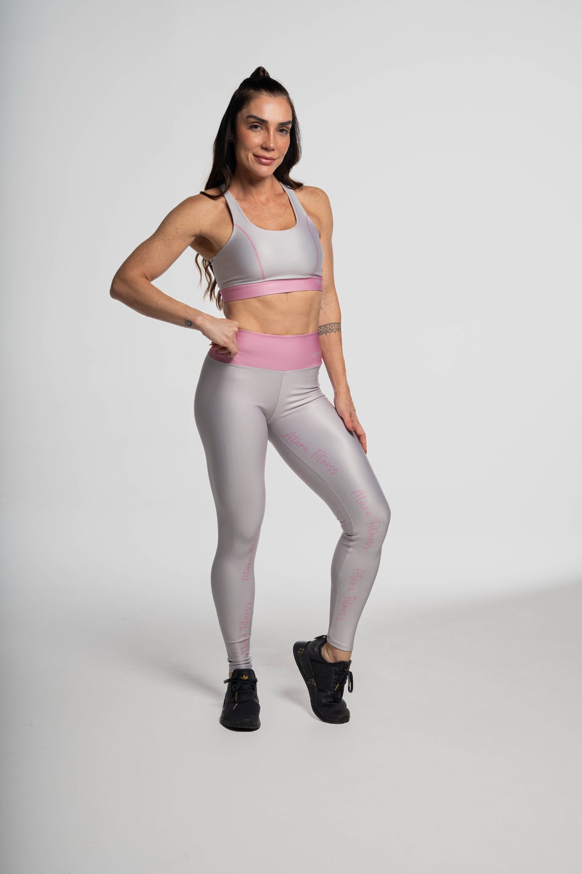 Legging Cursiva Rosa - atarafitness