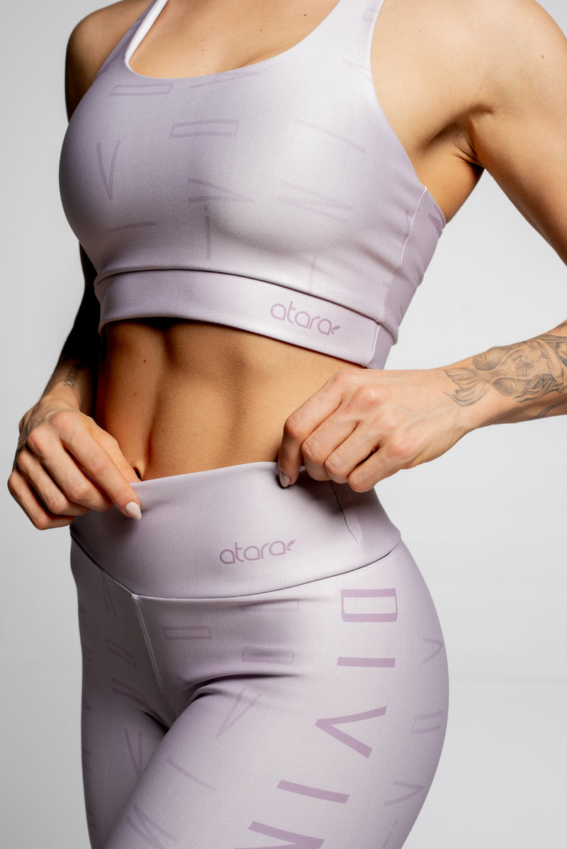 Legging Estampa Divina Lilás - atarafitness