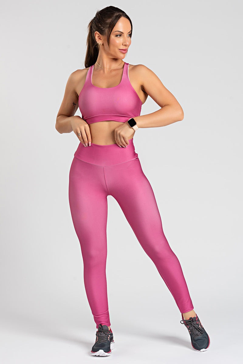 Legging Estampa Lisa Marsala - atarafitness