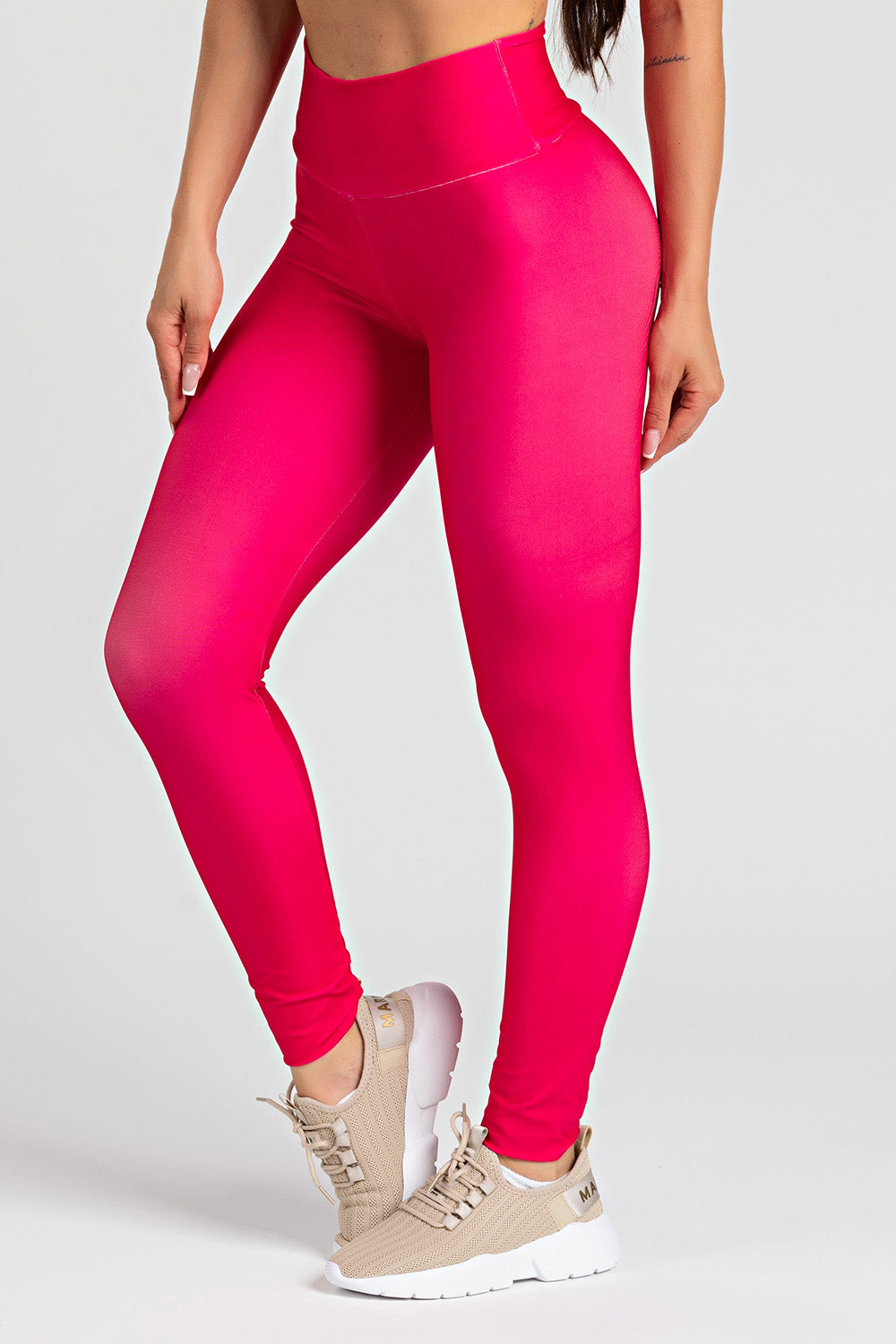 Legging Estampa Lisa Rosa Neon - atarafitness