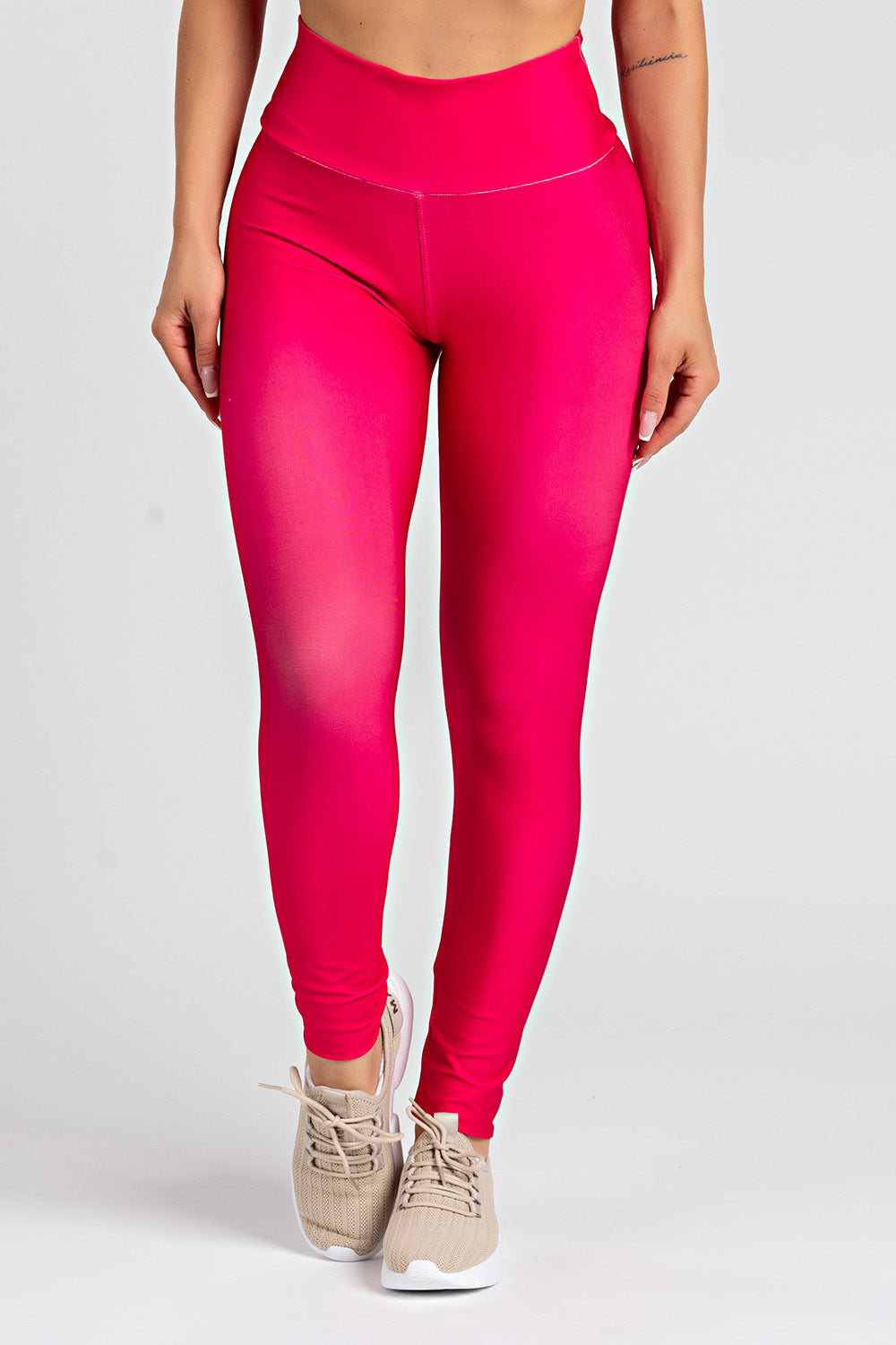 Legging Estampa Lisa Rosa Neon - atarafitness