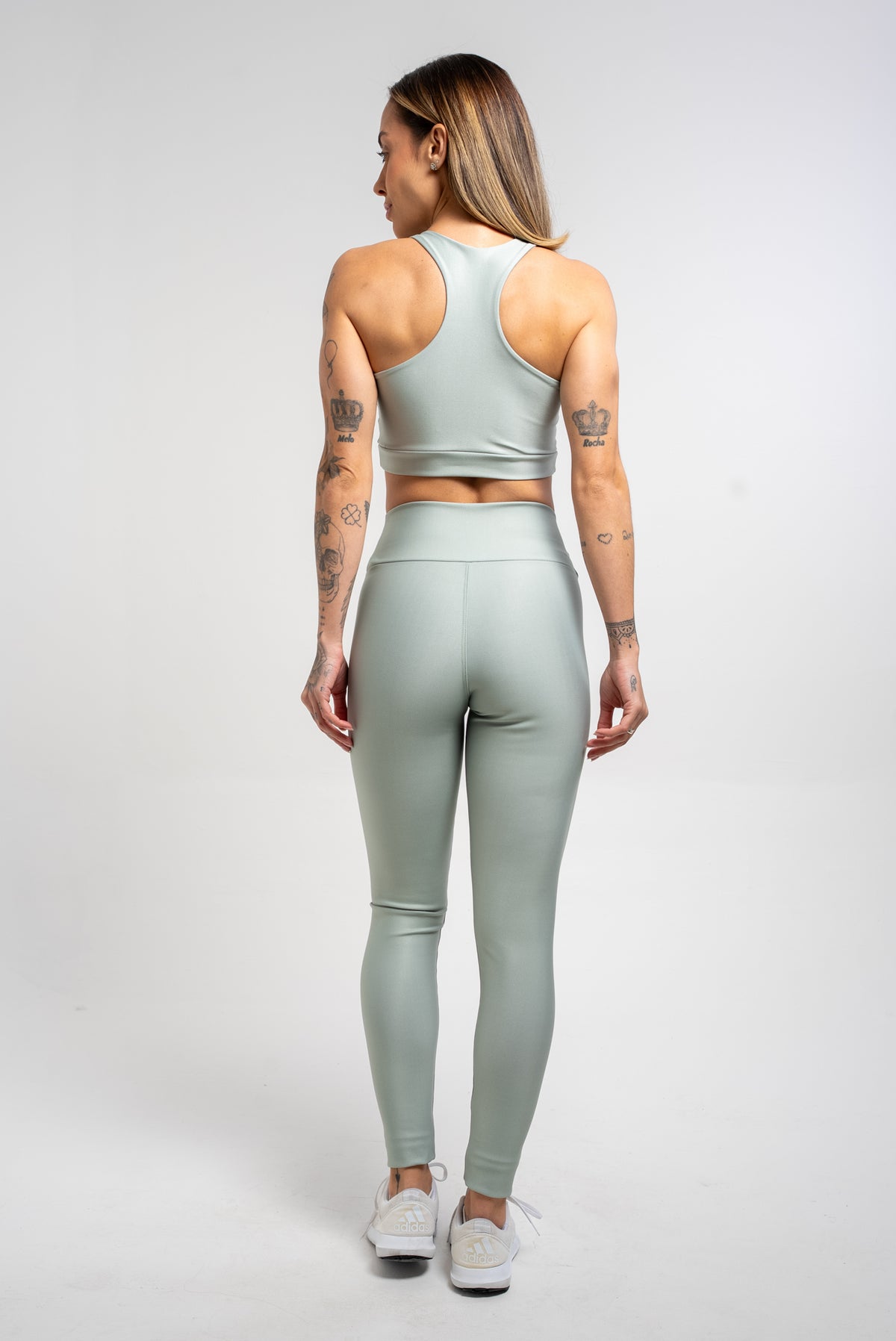 Legging Estampa Lisa Verde Oliva - atarafitness