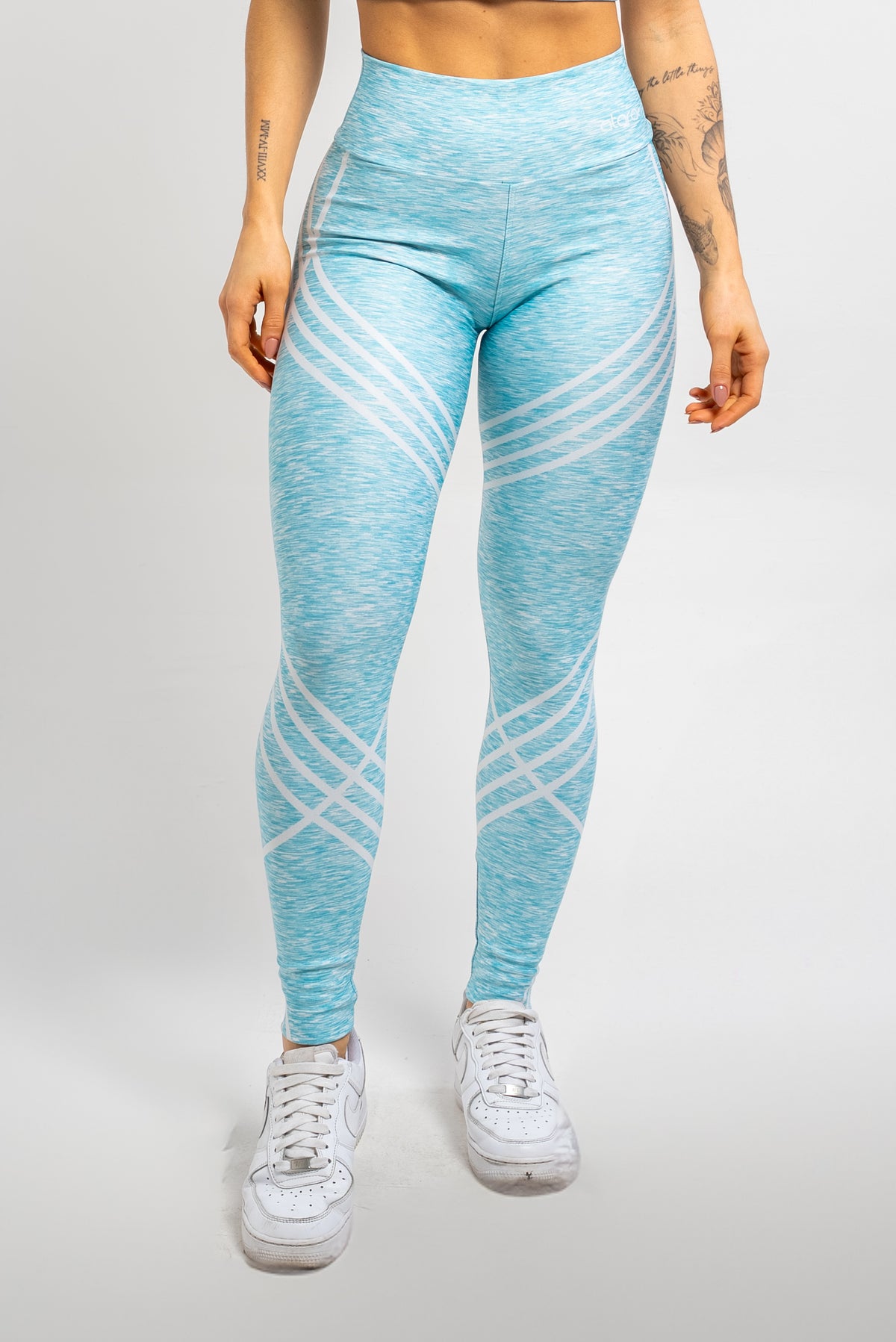Legging Estampa Localizada Flamê Azul - atarafitness