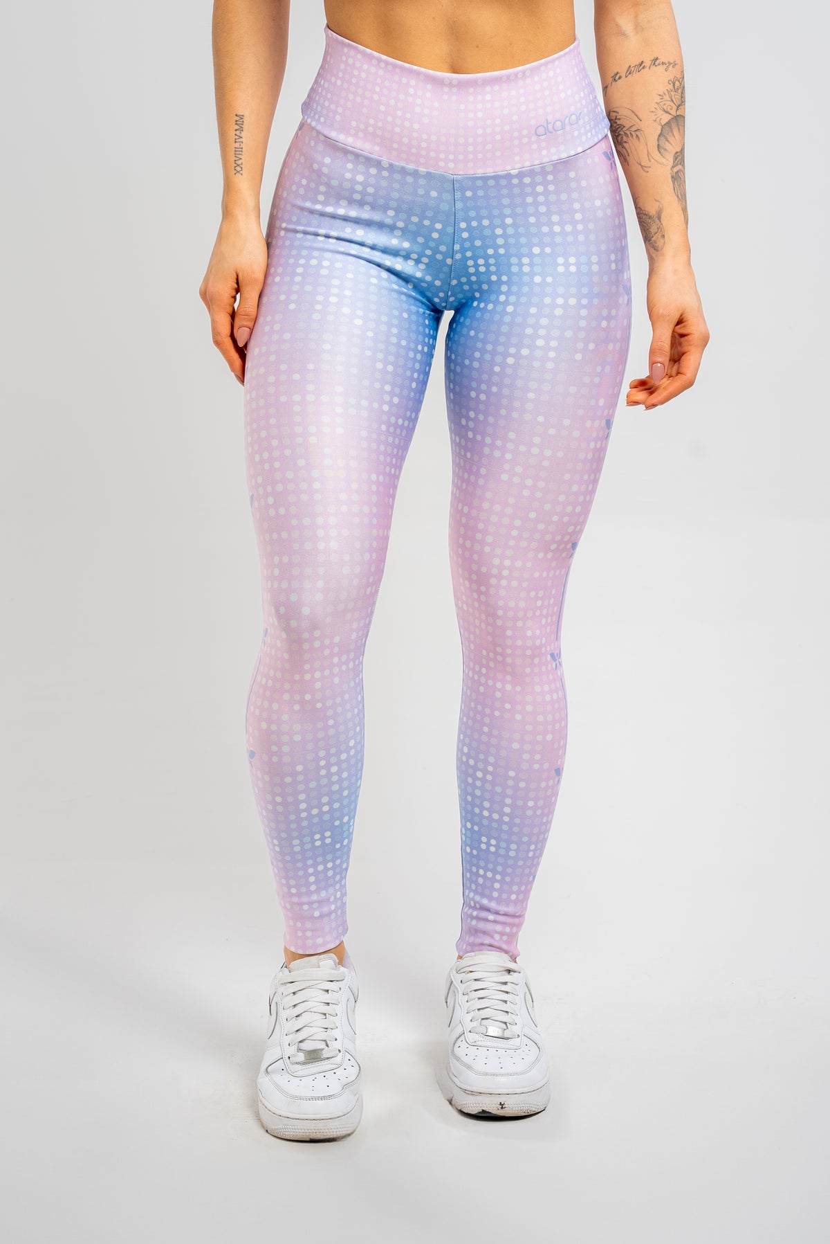 Legging Estampa Localizada Poá Brilho - atarafitness