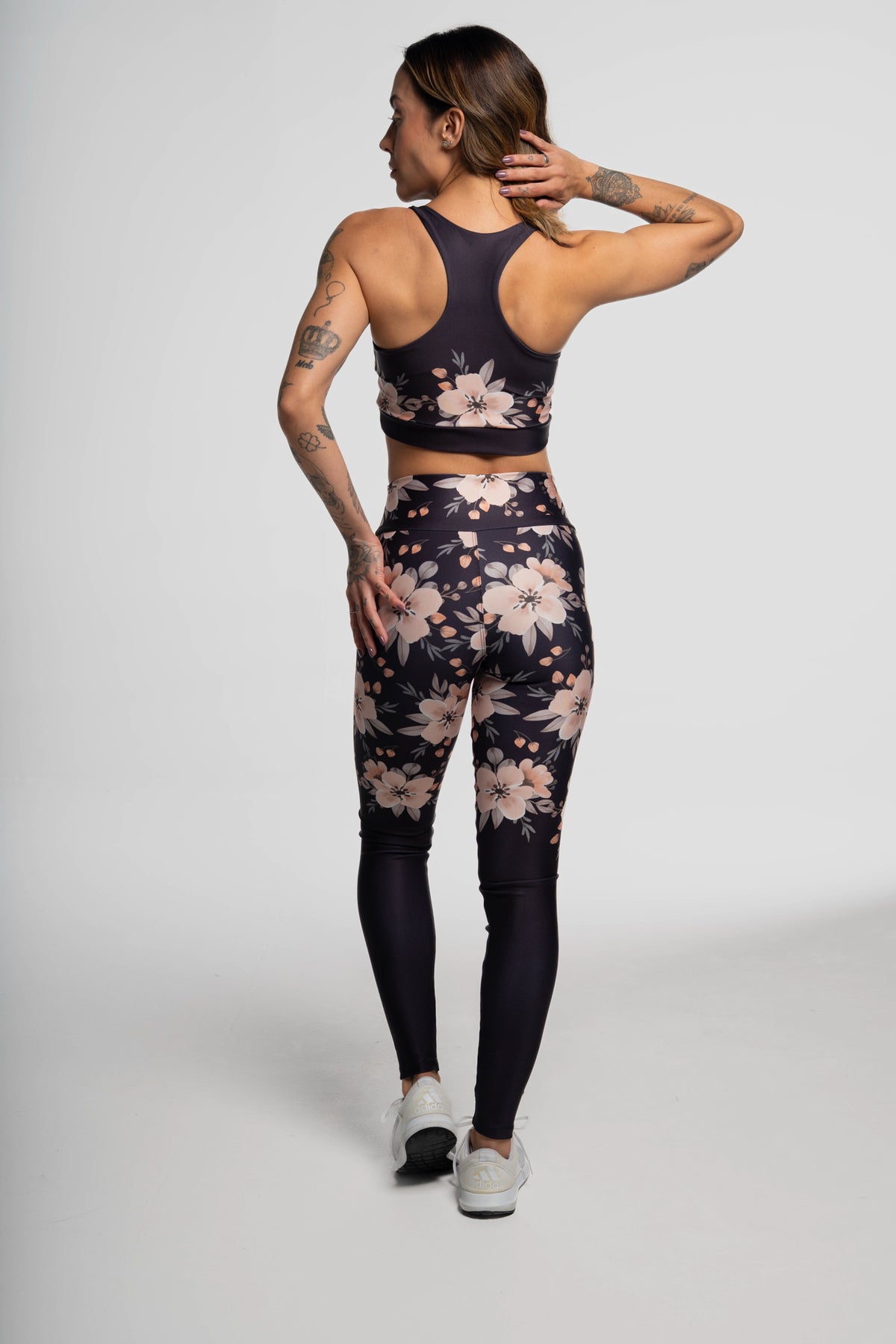 Legging Flower Black - atarafitness