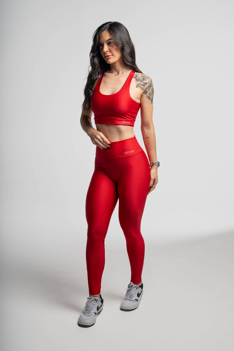 Legging Lisa Vermelha - atarafitness
