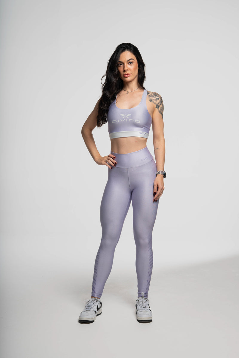 Legging Losango Lilás - atarafitness