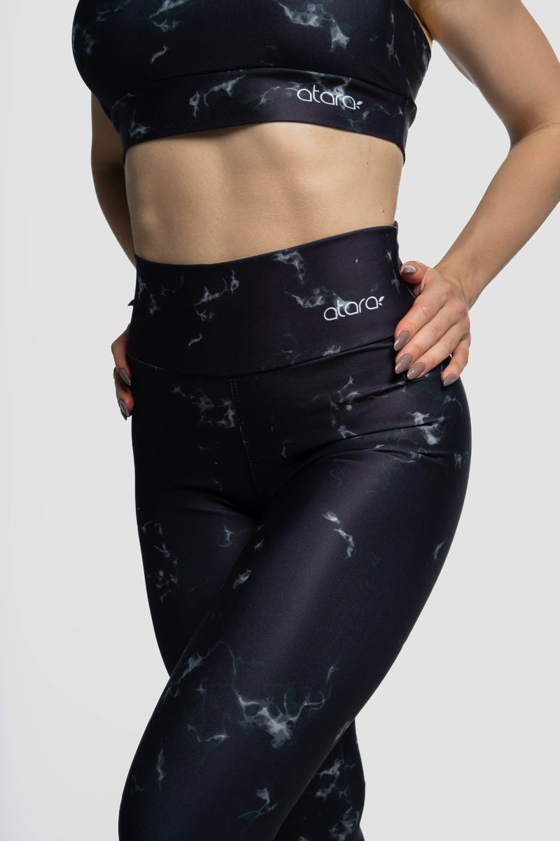 Legging Mármore Preto - atarafitness