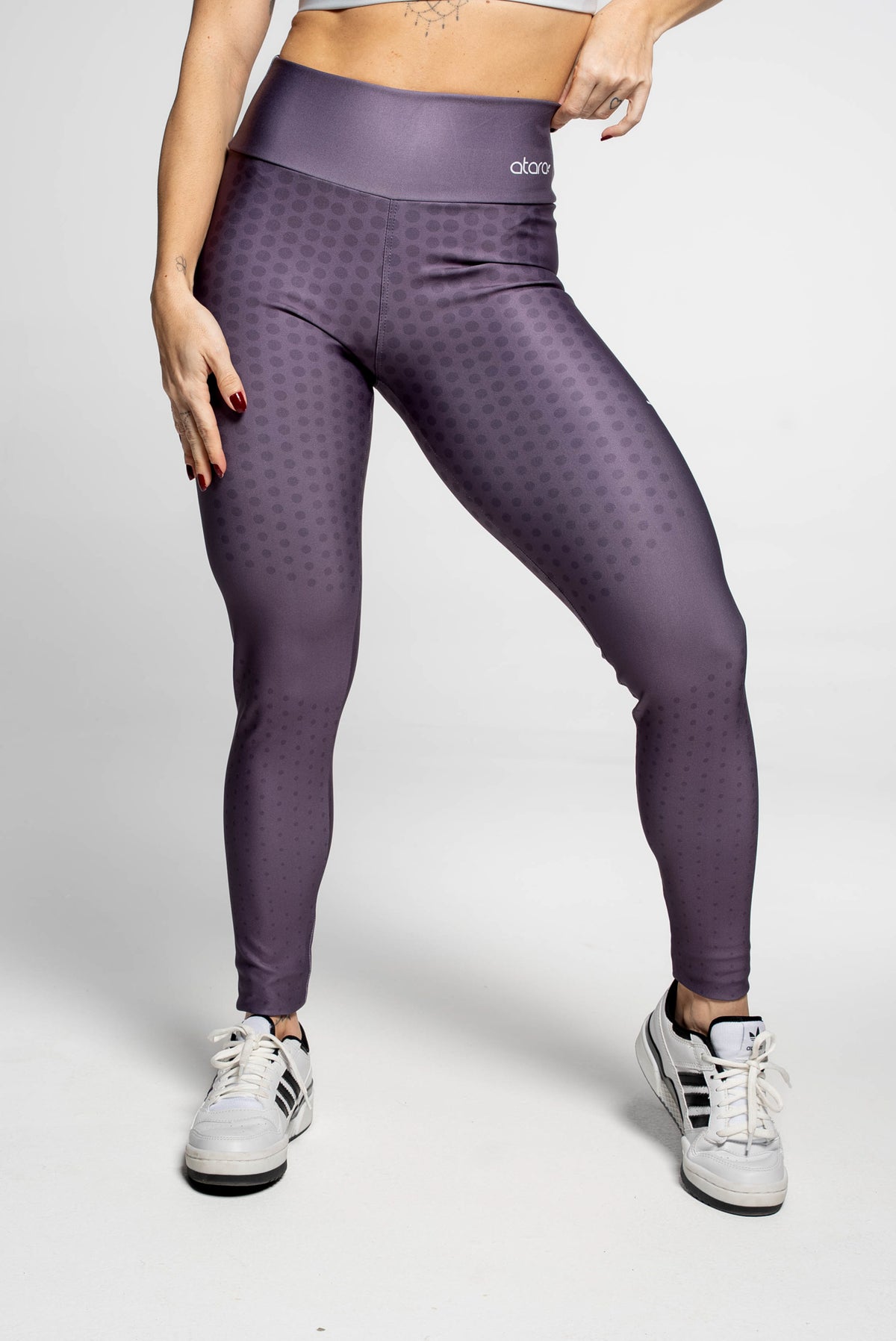 Legging Poá Roxo - atarafitness