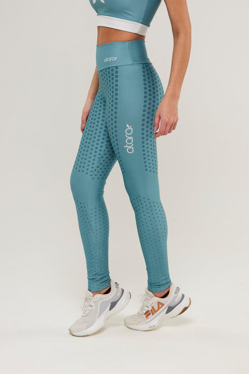 Legging Poá Verde Escuro - atarafitness