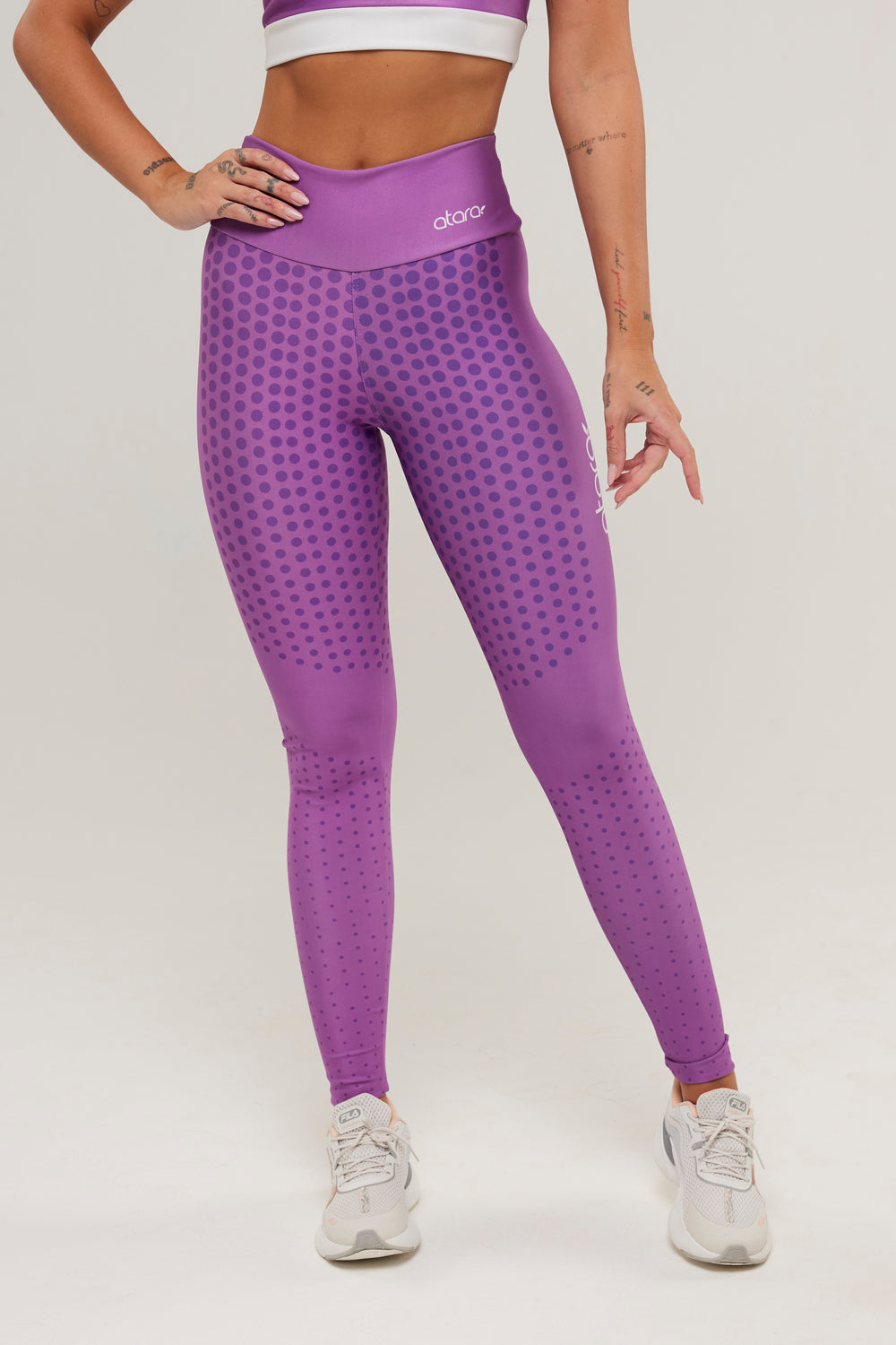 Legging Poá Violeta - atarafitness