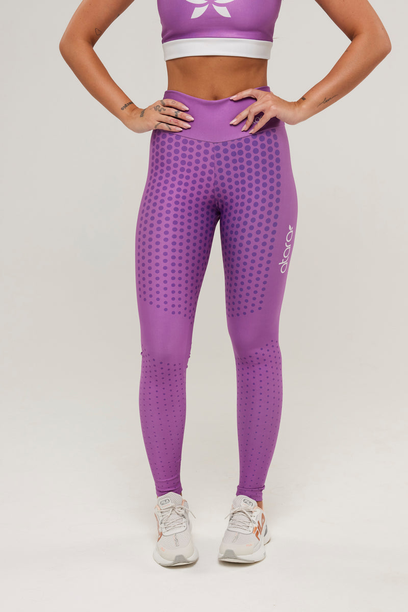 Legging Poá Violeta - atarafitness