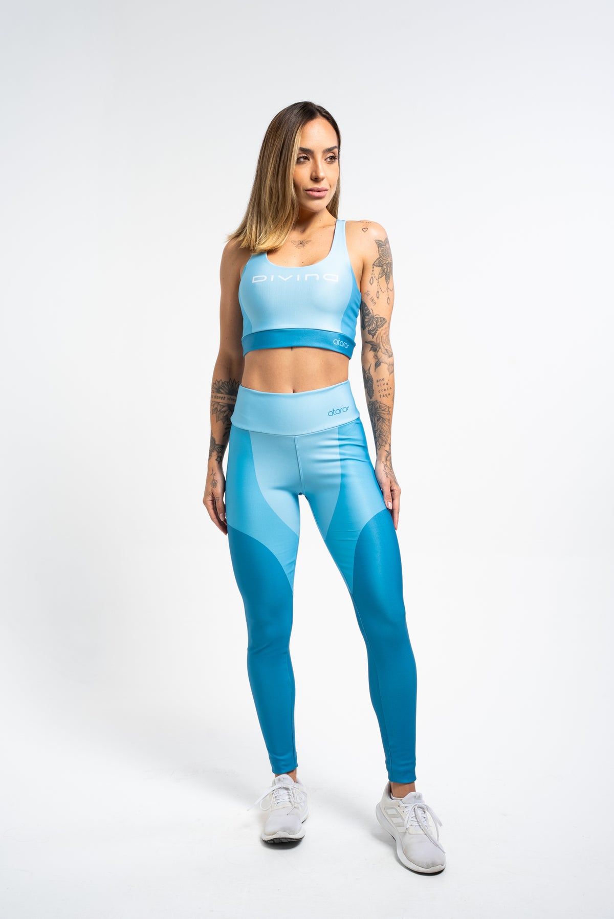 Legging Três Cores Azul - atarafitness