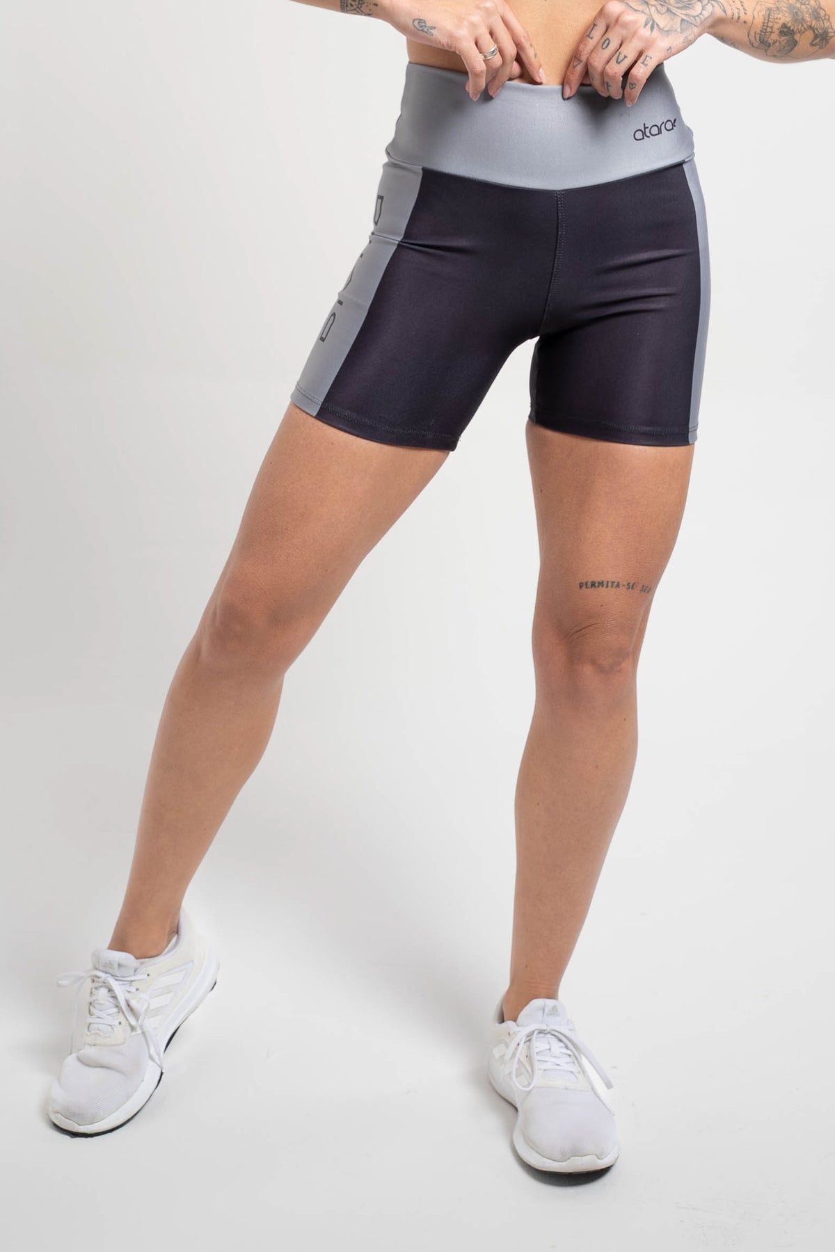 Shorts Color Block Gray - atarafitness