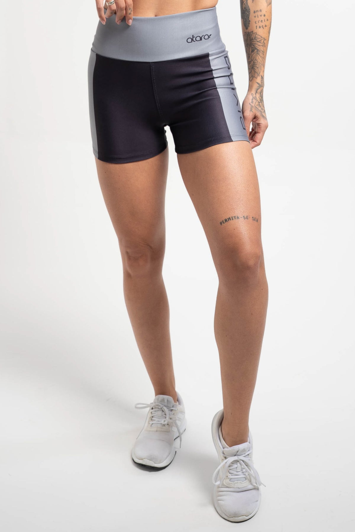 Shorts Color Block Gray - atarafitness