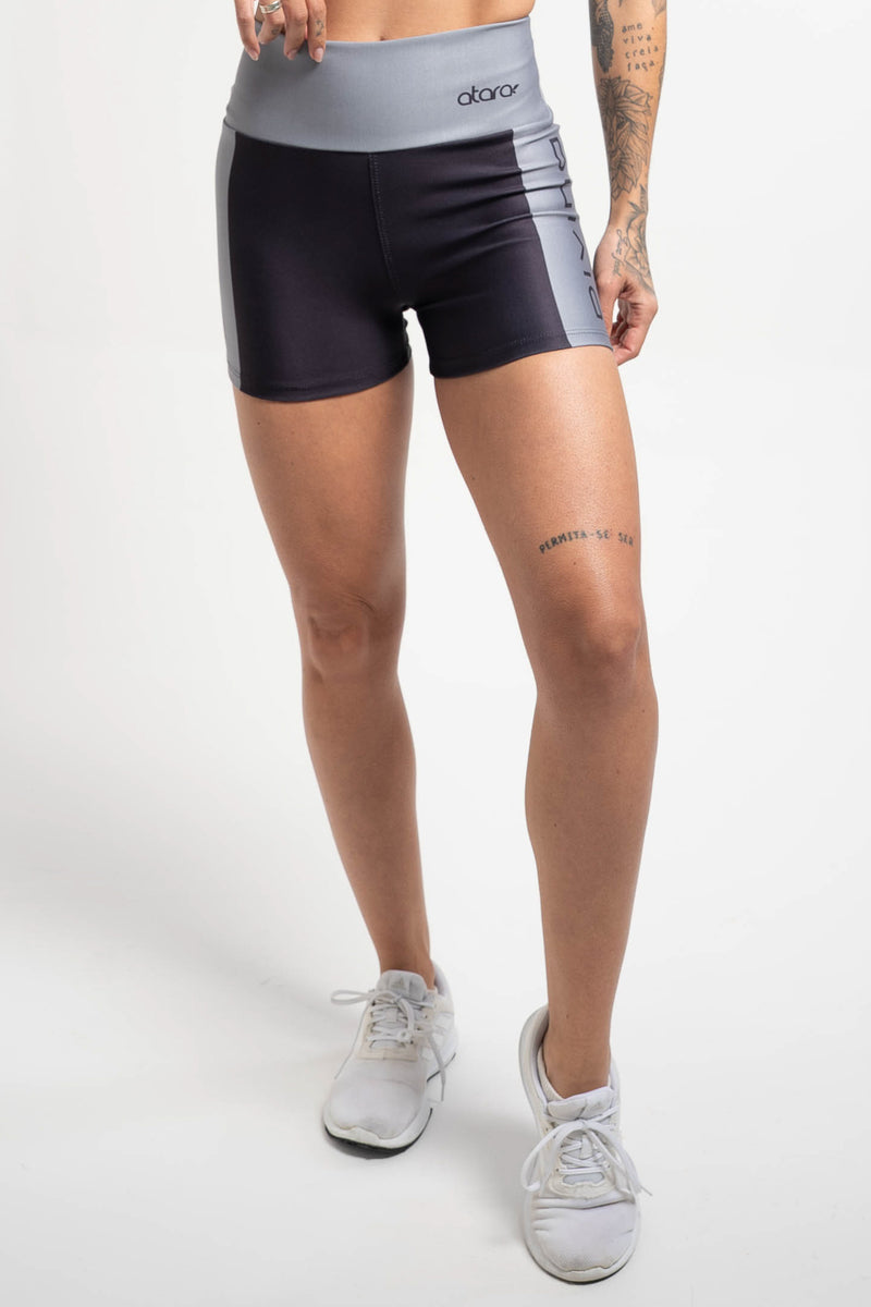 Shorts Color Block Gray - atarafitness