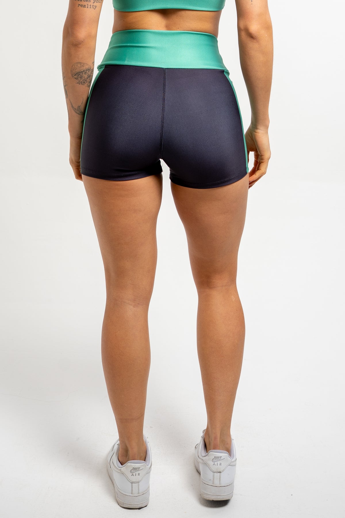 Shorts Color Block Green - atarafitness