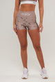 Shorts Curto Geometrico Caramelo