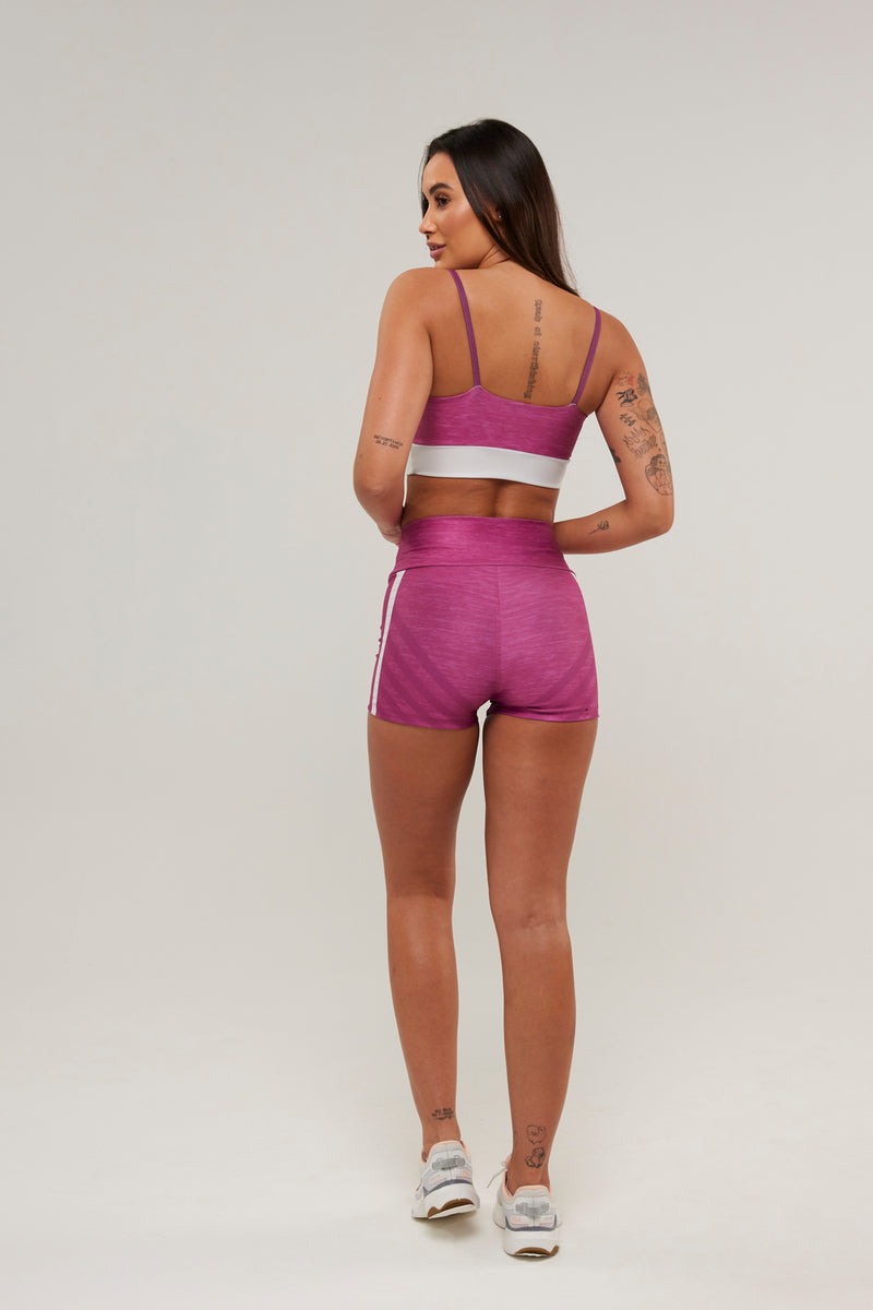 Shorts Curto Pink Fishbone - atarafitness