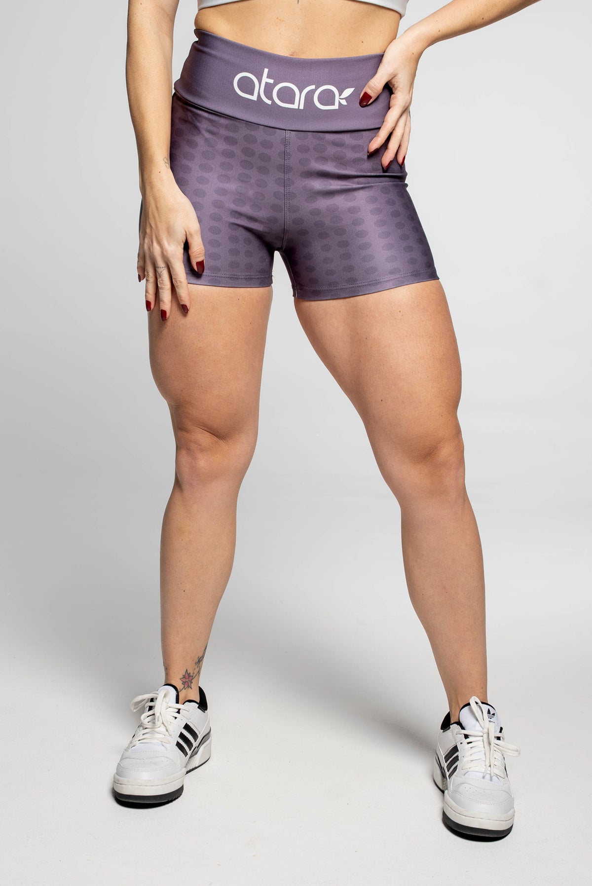 Shorts Curto Poá Roxo - atarafitness