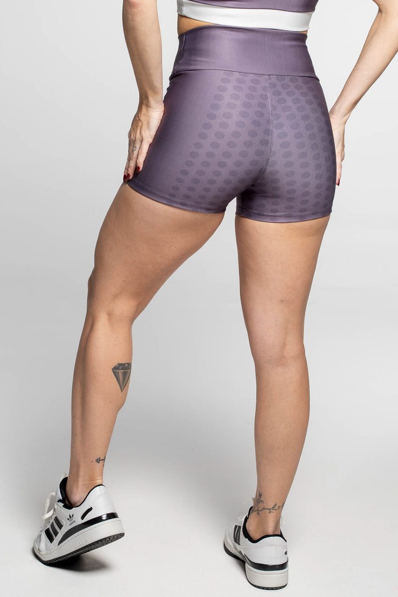 Shorts Curto Poá Roxo - atarafitness