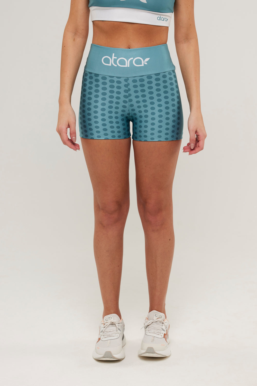 Shorts Curto Poá Verde Escuro - atarafitness